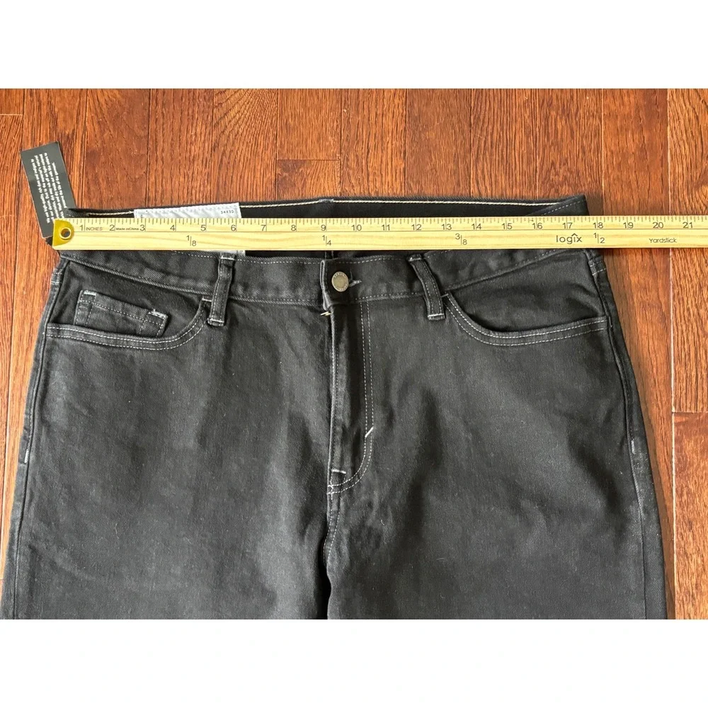 Banana Republic Mens Tapered Organic Denim Jeans Black Wash 34x30 769271-00 NWT